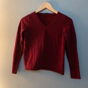 Pure Wool Maroon Long Sleeve - Talbots